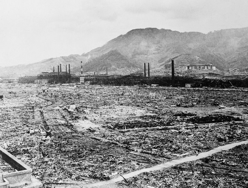 Nagasaki after the atomic bomb. by About Japan Editors , November 19, 2007