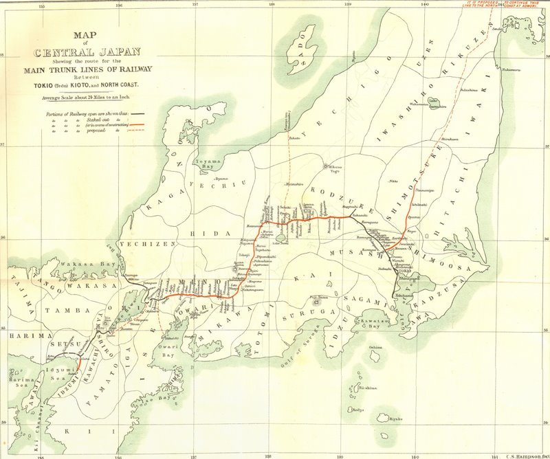 Map Of Japan. This map of central Japan from