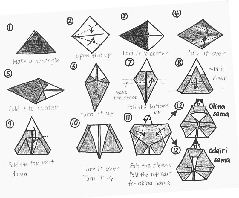 Hinamatsuri origami